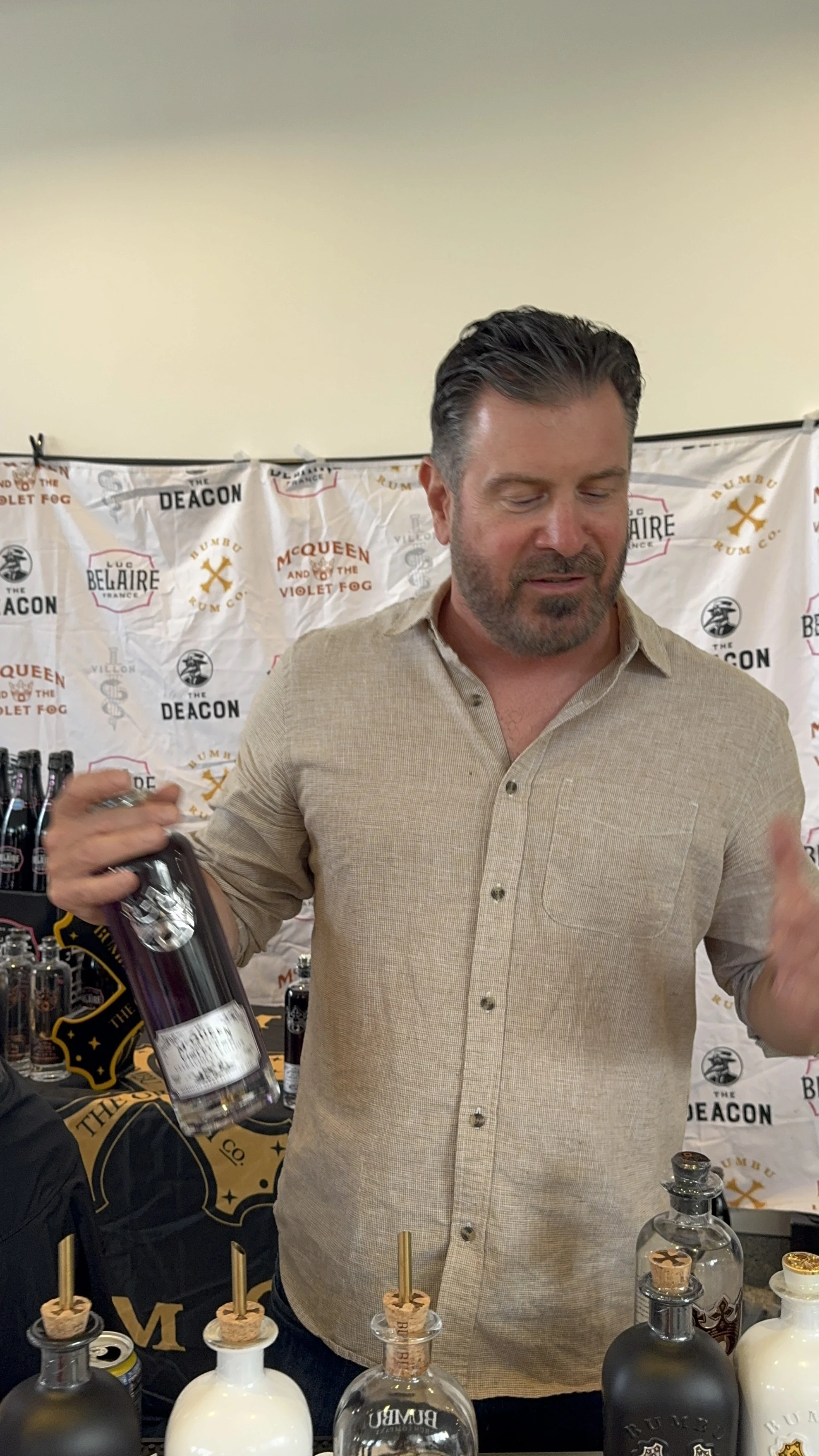 Bumbu rum booth pouring at the San Diego Spirits Festival 2026